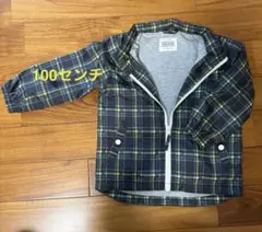 チェック柄ジャンパー　100センチのサムネイル
