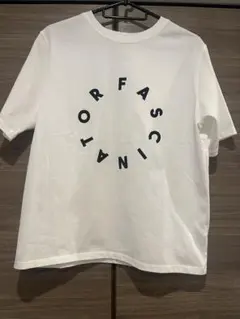 Re:EDIT ホワイト ロゴプリント Tシャツ Mサイズのサムネイル