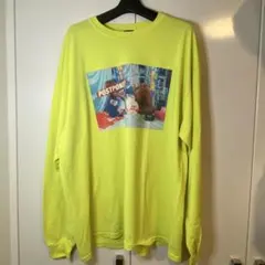 THUNDERCAT 蛍光イエロー ロングスリーブシャツ XL BEATINK