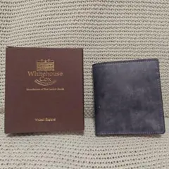 WHITE HOUSE COX 二つ折り財布 ネイビー×レッド s2376のサムネイル