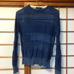 ニット トップス DIESEL ブルー　xsのサムネイル