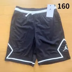 【新品】ジョーダン ハーフパンツ 160 黒　バスパン NIKE　ジュニア