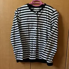 スタジオクリップ　コットンカーディガン　ボーダー　Mのサムネイル