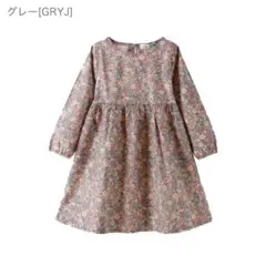 綿素材長袖花柄ワンピース　キャサリンコテージ