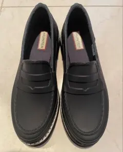 HUNTER レディース リファインドステッチペニーローファーフラットローファー