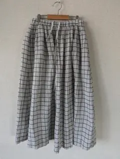 SUN VALLEY チェック柄ロングスカート M