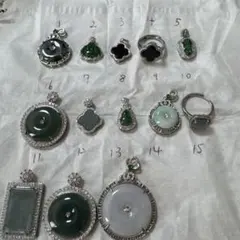 天然翡翠　一個1500円、二個目以後300円引き　専用ページ作ります