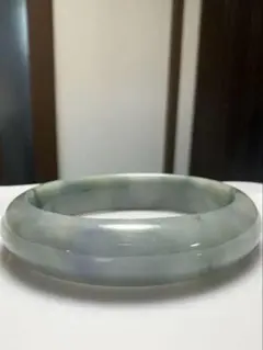 天然翡翠 バングル 氷ブルーグリーン（内径55.4mm）高透過 - メルカリ