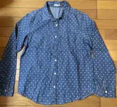 5235 コルザ　デニムシャツ　ドットのサムネイル
