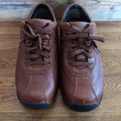 Timberland ブラウンレザー スニーカー　美品のサムネイル