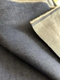 ダークブルーデニム生地 ストレッチ性あり