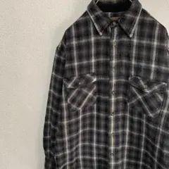 stjohn'sbay オンブレ　ネルシャツ　セントジョーンズベイ　ブラック