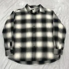 UNIQLO ユニクロ フランネルチェックシャツ オンブレシャツ サイズXL