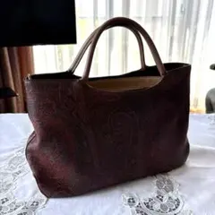 ETRO クラッチバッグ ペイズリー柄 ペガサス 刺繍 美品 未使用に近い 