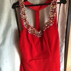 【サマーセール】AngelR ドレス　レッド　未使用　キャバドレス