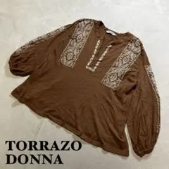 【期間限定セール】TORRAZO DONNA 刺繍ニットプルオーバー