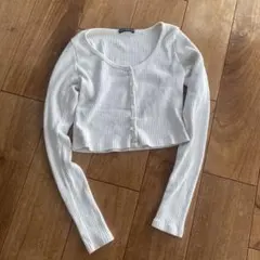 BRANDY MELVILLE リブ編みクロップドトップス