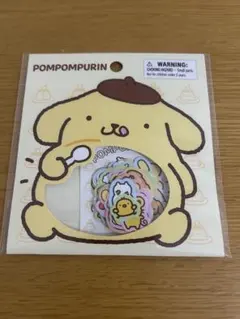 サンリオ ポムポムプリン ステッカーセット プリンでまんぷくしあわせプリン