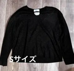 OPAQUE.CLIP Vネック ラメニット ブラウン