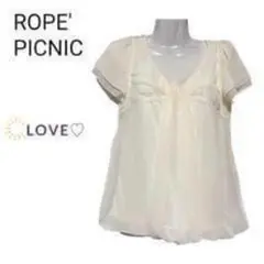 ROPE' PICNIC シャツ ブラウス 半袖 ポリエステル レーヨン s1