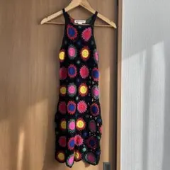 H&M クロシェ　キャミワンピース　XSサイズ