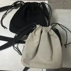 ショルダーバッグ 巾着 バッグSHEIN シーイン 2色セット