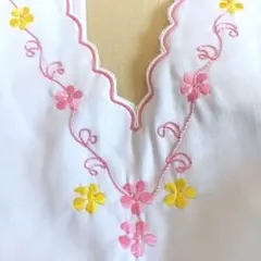 新品 Kanebo レトロポップ 刺繍エプロン 昭和レトロ デッドストック希少のサムネイル