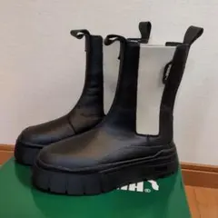 【未使用】PUMA サイドゴアブーツ 箱付き タグ付き ブラック 23.5cm