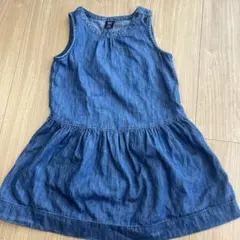 GAP デニムワンピース ノースリーブ 4歳　美品　ギャップのサムネイル