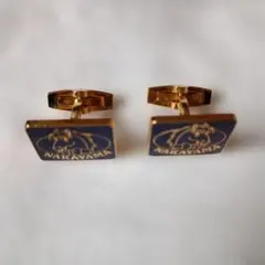 中山競馬場　NAKAYAMA 青金カフリンクス