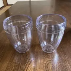 bodum プラスチックダブルウォールグラス 2個セット