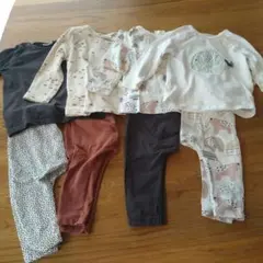 NEXT BABYトップス4枚 レギンス4枚セット 6-9M