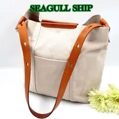 seagull ship】トートバッグ マスタードカラー ⚫️プロフ必読 
