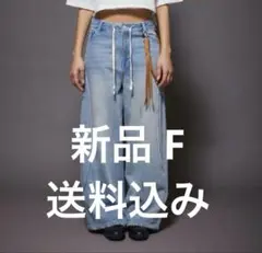 【新品】FIG&VIPER アクティブルーズデニムパンツ タグ付き　フリーサイズのサムネイル