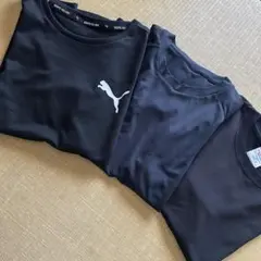少年 野球 黒 アンダーシャツ 半袖 Tシャツ 3枚セット