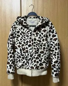 RODEO CROWNS ヒョウ柄 パーカー　ふわもこ　　S