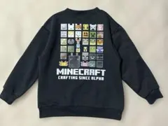 マインクラフト　キッズ　トレーナー　チャコールグレー　120cm