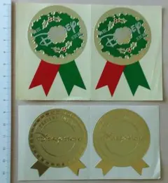 ディズニーストア　ギフトシール　シール　プレゼントシール　クリスマス　匿名配送