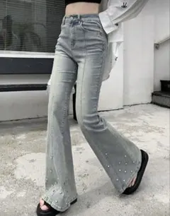 レディース デニム フレアデニム ジーンズ