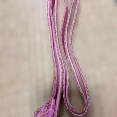 ピンクの金糸入り帯締め