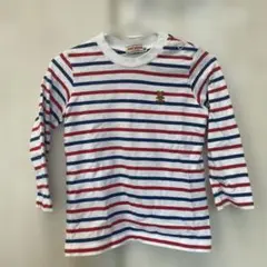 ミキハウス　ボーダー長袖シャツ　90cm