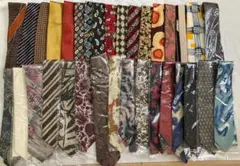 ネクタイセット 多色 デザイン豊富 　93本まとめて（内17本新品）
