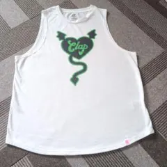 CLAP トレーニングタンク　白　Мサイズ　デビルハート