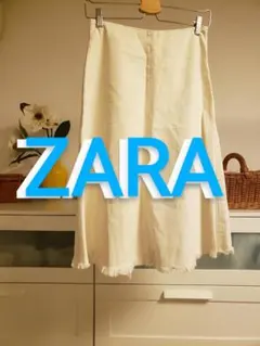 ホワイトデニムスカート