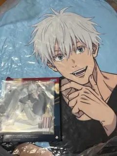 呪術廻戦 五条悟 ダイカットクッション アクリルスタンド セット