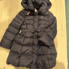 組曲　ネイビー フード付き　ダウンコート