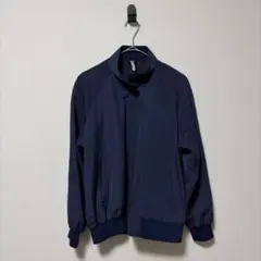 初期 フクゾー 横浜元町 ブルゾンジャケット M 紺 スタンドカラージャケット