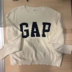 GAP ロゴ　インターシャセーター　XL