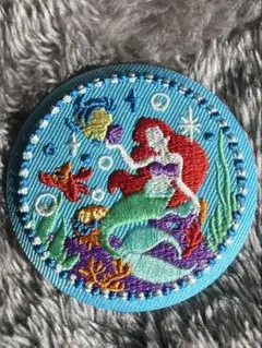 ディズニー刺繍缶バッチ2 リトルマーメイド