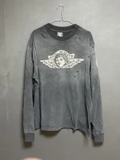 Elle Mサイズ SAINT ロゴ グレー 長袖カットソー カレッジロゴジャストスウェットシャツ｜ACLENT（アクレント）